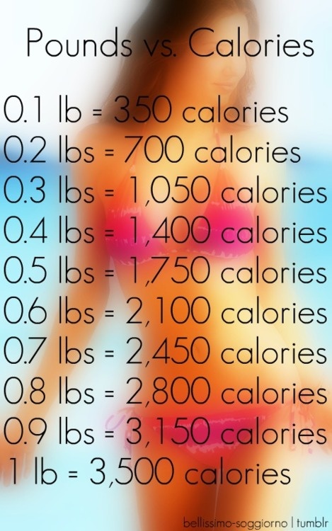 how many calories in a pound | The Daily Jog